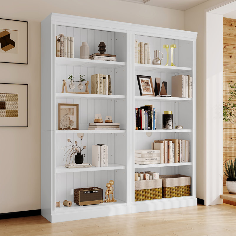 Suite de bibliothèque de 83 po de hauteur avec tablettes réglables Soren
