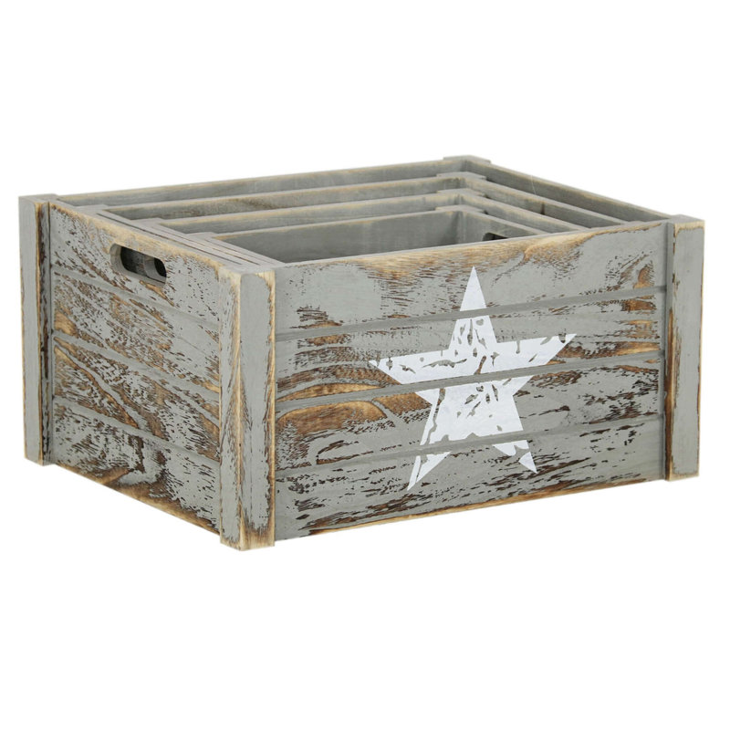 August Grove Solid Wood Decorative Basket
