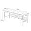 Bureau rectangulaire en bois massif et manufacturé avec 3 tiroirs Burlywood-1677099645