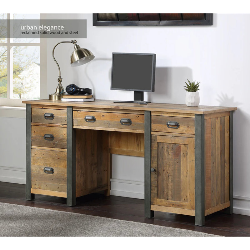Cales Solid Wood Writing Desk
