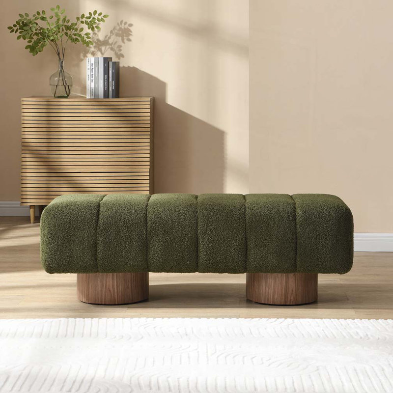 Banc de salle à manger rembourré pour la salle à manger, banc de repose-pieds sans assemblage pour le salon et la chambre à coucher.