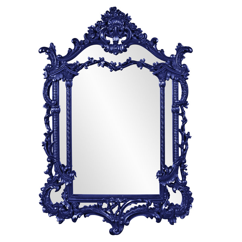 Baroque Arch Mirror, Hot Pink