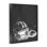 Giclée encadrée d'un casque et d'une balle de football monochrome, design par Kim Allen