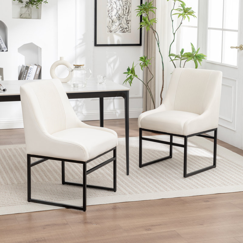 Chaise de salle à manger Euclid, Beige