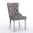 70" Faux Marble Dining Table Set for 8, with 8 Upholstered Chairs-2089298939-2089672378