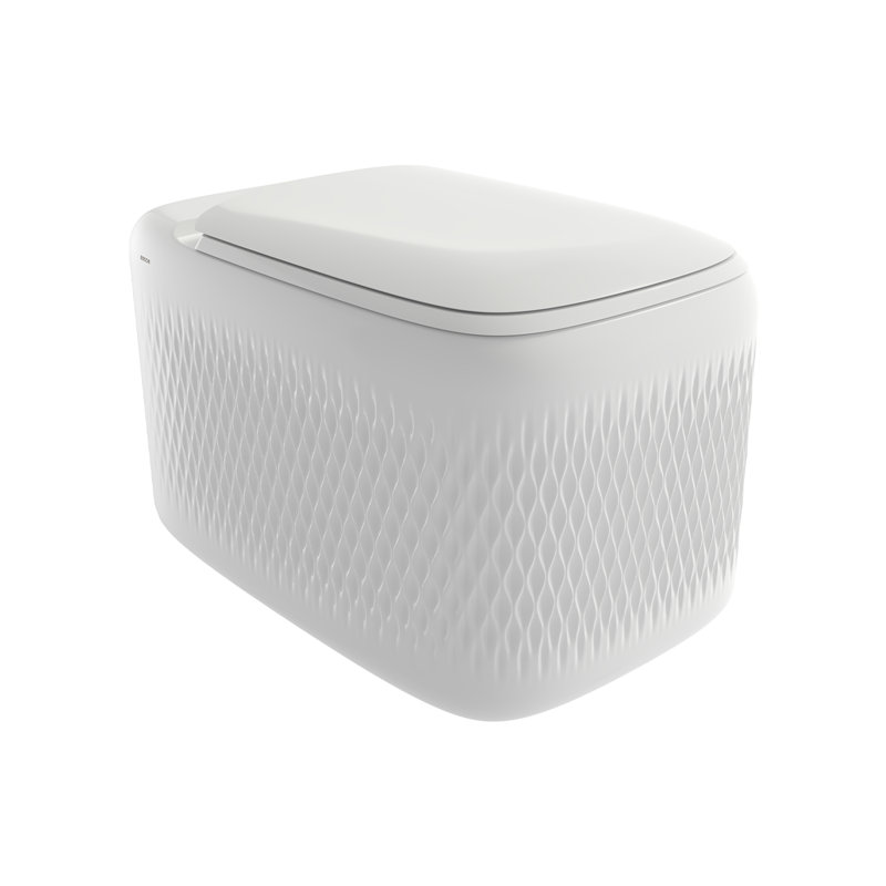 New Age Rimless Wall-Hung Toilet - 54cm, Gloss White
