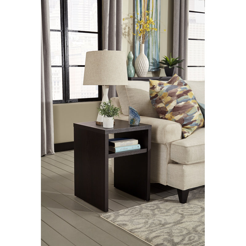 Hex Modular End Table, Black Walnut