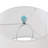Chokio Blue Confetti Glass Table Lamp