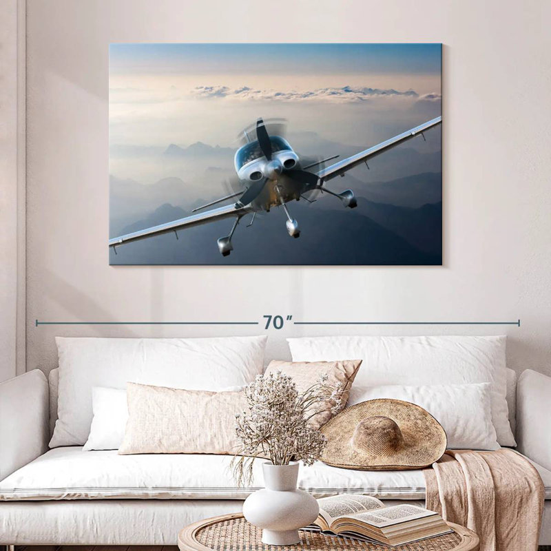 Mehar Private Propeller Plane, 32" H x 48" W
