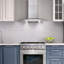 Cosmo 30 in. Vista Collection Ductless Wall Mount Range Hood, Button Controls, LED Lights, Permanent Filters, Stainless Steel 668A Series 
