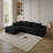 2 - Piece No Assembly Required Upholstered Sectional, Free Combination Cloud Sofa with L-Shape Chaise-313821464
