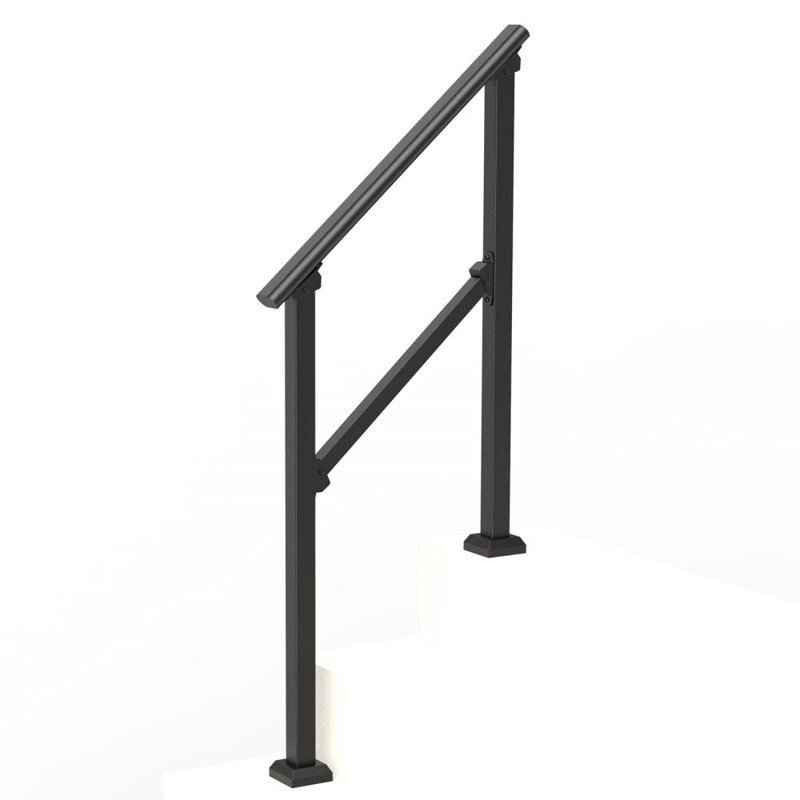 2 à 3 mains courantes d'extérieur pour terrasse en acier, H 36,2 po x l 40,1 po x P 3,3 po