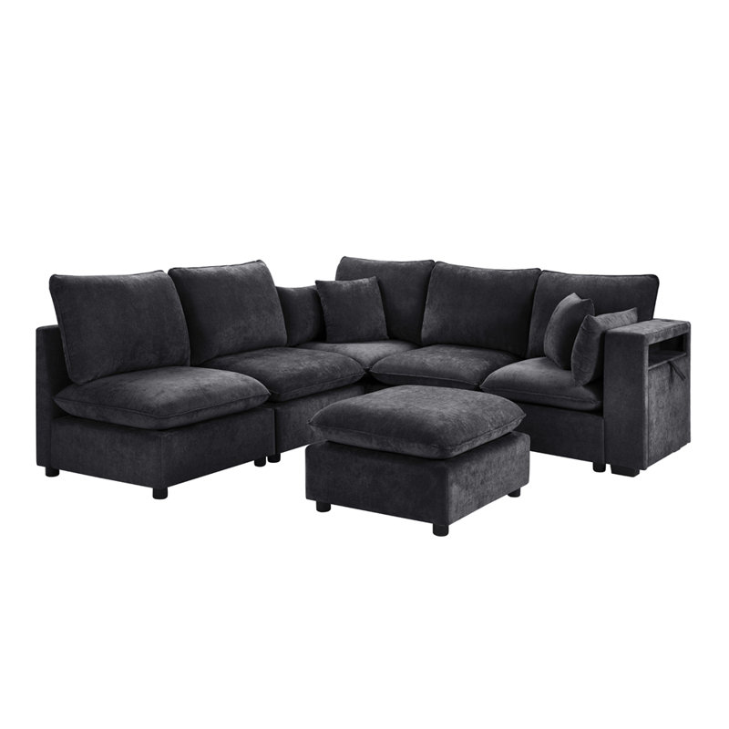 Canapé modulaire Modern, Noir