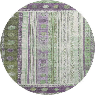 Premium Machine Washable Millbrook AMF1963 Stripes Rug