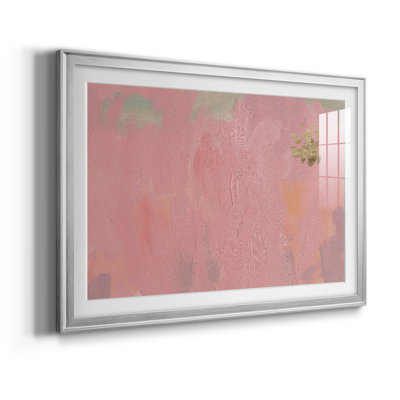 Cherry Horizon III - Matted and Framed Under Acrylic Glass, Large Living Room Wall Art