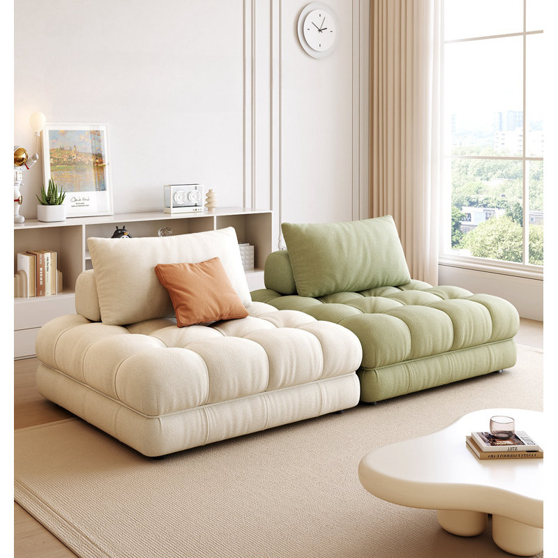 Creative Casual Sofa, Green/Off White