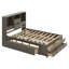 Queen Size Platform Bed With Storage Headboard, Wooden Platform Bed Frame With 8 Drawers-2035115328