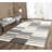 Kilim Hand Woven Flat Weave Wool/Cotton Striped Rug in Ivory/Brown-12415113