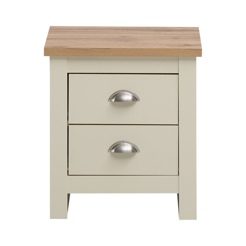 Aquitaine 45cm W Manufactured Wood Bedside Table