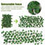 Cloison d'intimité extensible extensible artificielle en forme de feuille de lierre