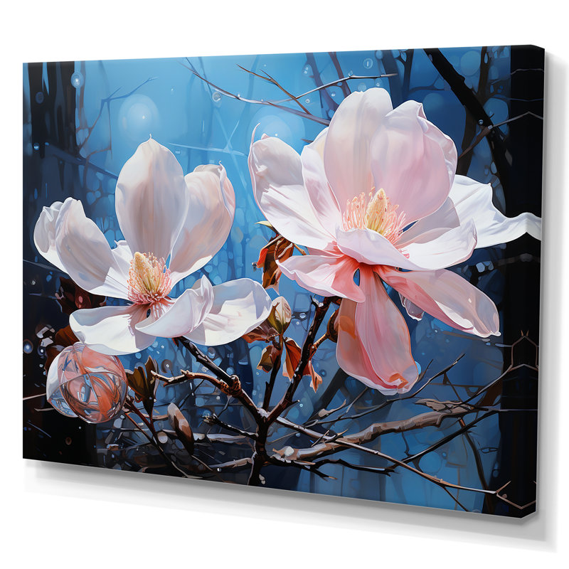 «Luxurious Magnolia Tranquility III», reproduction sur toile, H 30 po x l 40 po x P 1,5 po, Toile tendue