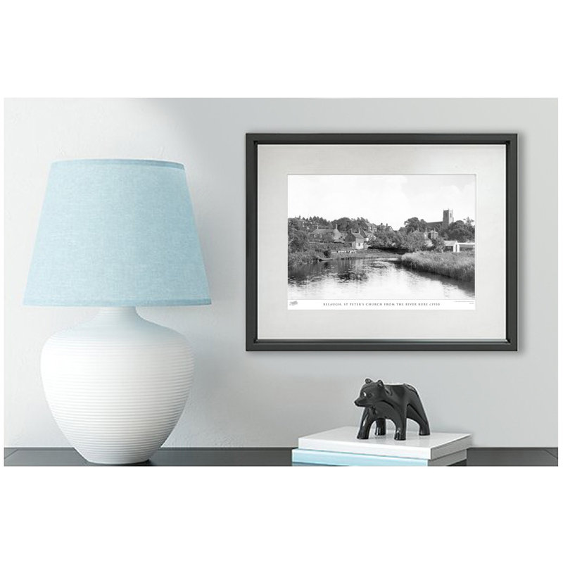 Belaugh, St Peter's Church From The River Bure C1930 by Francis Frith - Single Picture Frame Print, 40cm H x 50cm W x 2.3cm D