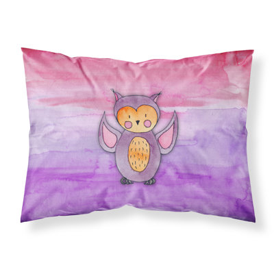 Taie d’oreiller aquarelle hibou