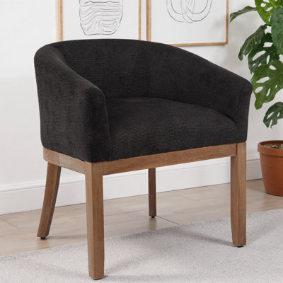 Chaise demi-tonneau Mid-Century