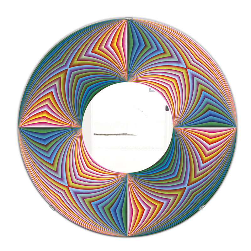 Miroir mural Illusion, H 23,6 po x l 23,6 po