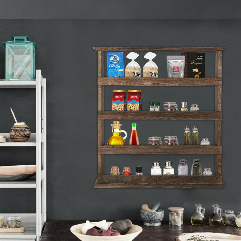Vasco 5 Piece Pine Floating Shelf