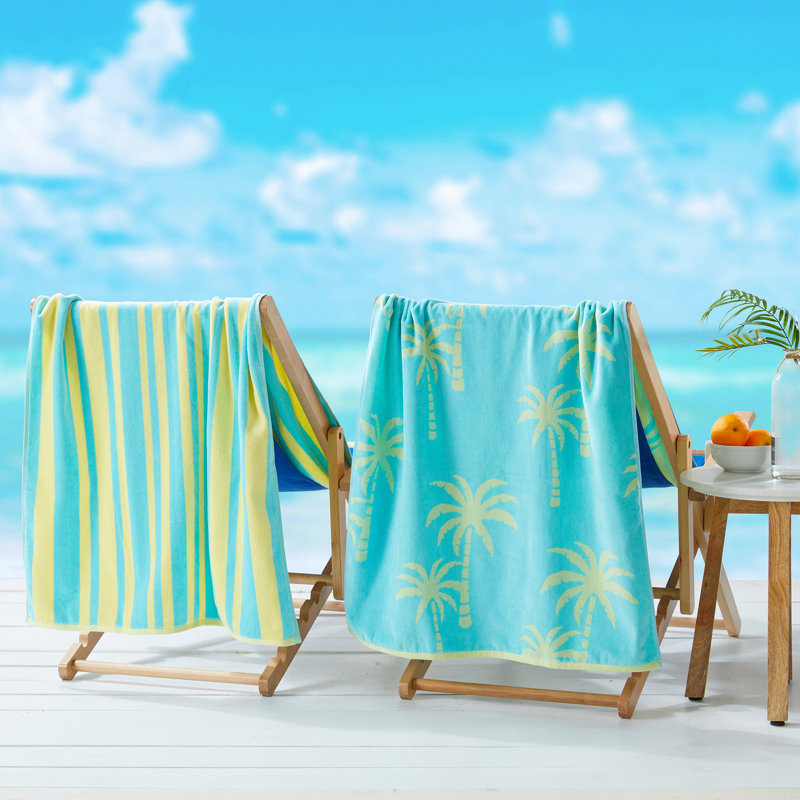 Ensemble de serviettes de plage 100% coton