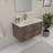 Fully Assembled Wall-Mounted Floating Bathroom Vanity With Top-400336565-383467171