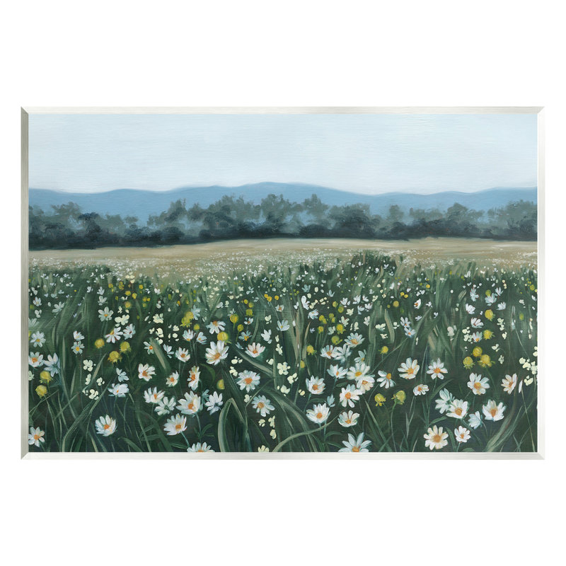 «Traditional Daisy Meadow» par Grace Popp sur, H 10 po x l 15 po x P 0,5 po