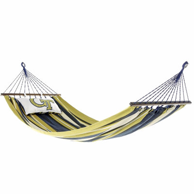 Georgia Tech Yellow Jackets Interlocking GT Logo Hammock in Gold and Navy