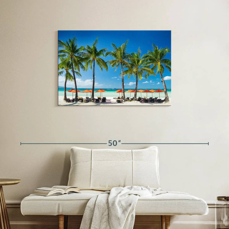 Parasol de plage Boracay, H 24 po x l 36 po