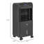 Refroidisseur d'air par évaporation réservoir de 3,2 gallons 60 ventilateur oscillant 3 en 1 refroidisseur de marais portable avec humidificateur 3 modes 3 vitesses avec minuterie 12H pour le bureau à domicile noir