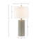 Lampe de table en céramique nervurée