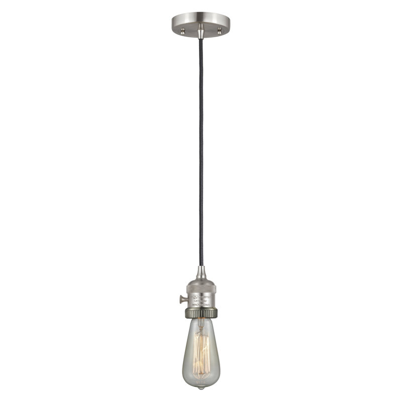 Franklin Restoration - Kuol - Mini-luminaire suspendu à cordon de 2 po - Interrupteur marche / arrêt - Ampoule DEL -