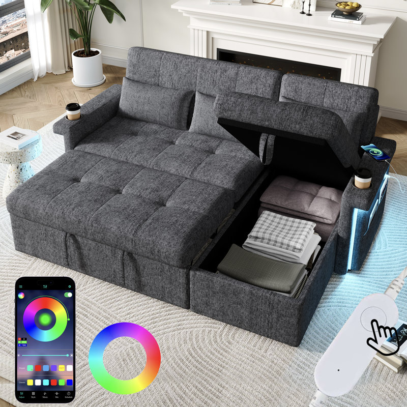 Sofa, Grey Chenille, Grey