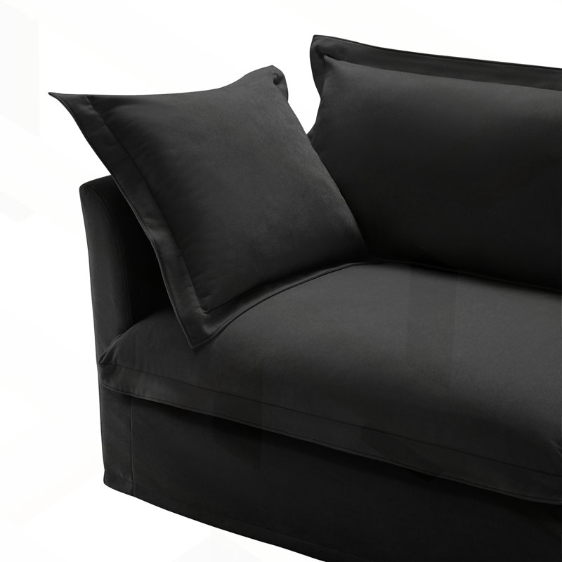 Luxurious Modern Sofa with Removable Covers and Sturdy Frame