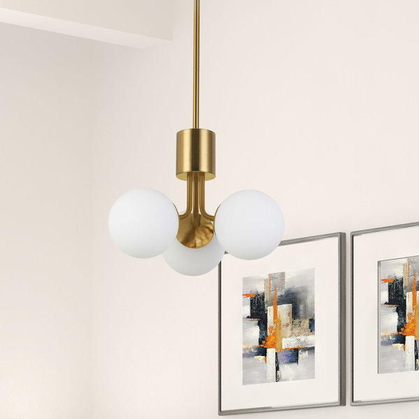 George Oliver Jesicca 3 - Light Dimmable Sphere Chandelier | Wayfair