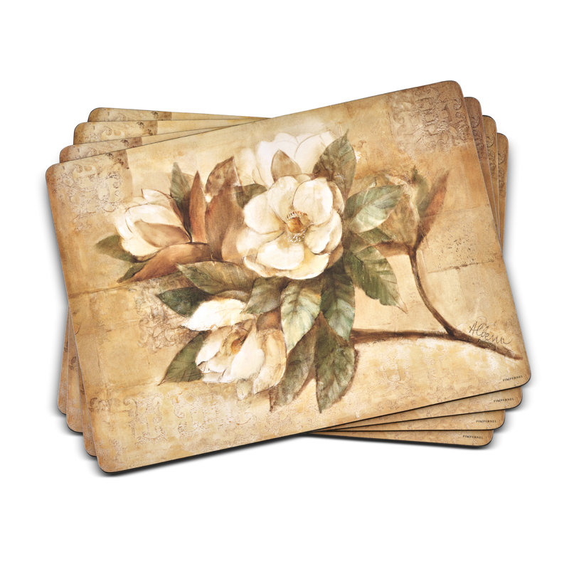 Pimpernel Sugar Magnolia Placemats 15.7 X 11.7"