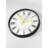 Stylish Decorative Wall Clock, 13.8 inches Diameter | Black & Yellow Design, Real Glass Cover, 1.8 inches Thickness | 100% Durable Plastic, Ideal for Home Decor, Office Spaces, and Modern Interiors-105520001