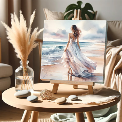" Seaside Elegance: Breezy Beach Gown "