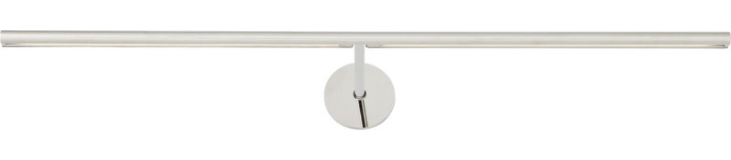 Plural Dome Picture Light, 0.5" H x 24" W x 8.9" D, Polished Nickel, 17.4