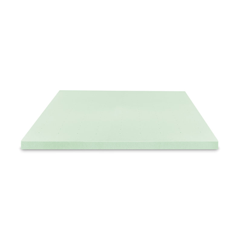 3-Inch Green Tea Infused Memory Foam Mattress Topper, Full