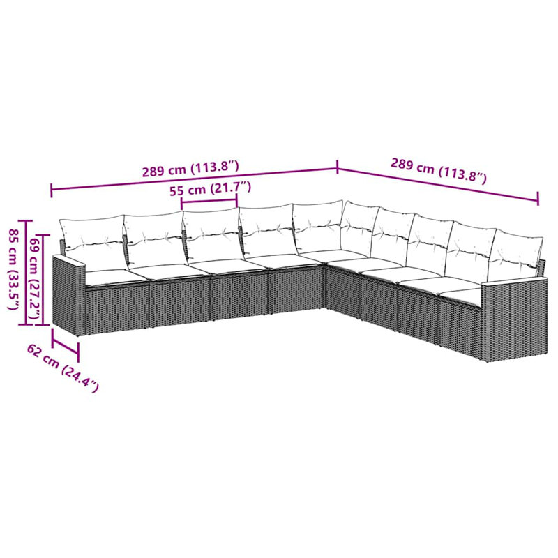 Vidaxl Garden Sofa Set