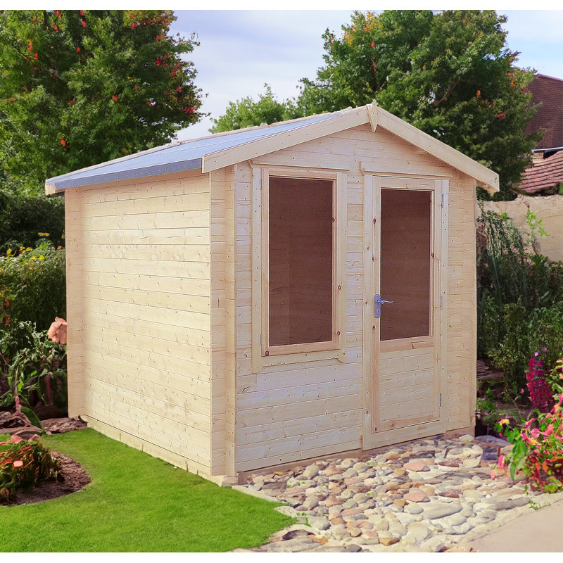 Peckover 8 x 8 Ft. Tongue & Groove Log Cabin
