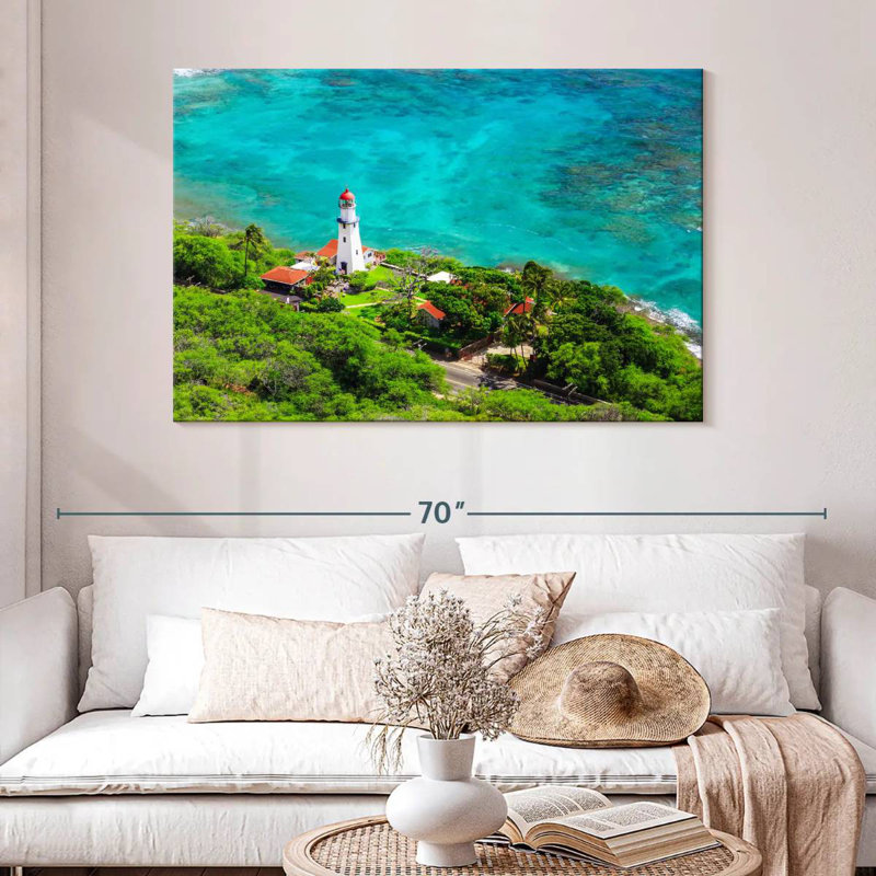 Diamond head lighthouse Aletra, H 32 po x l 48 po