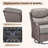Wickes Haven 7-Person PE Wicker Outdoor Patio Conversation Set With 6" Thickness Cushions-483481591-475736282